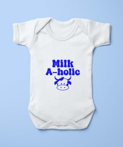 Φορμάκι μωρού βαμβακερό με θέμα "milk aholic"