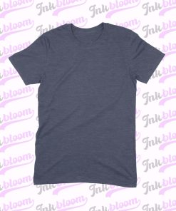 Μπλουζάκι Gildan Softstyle 64000 heather navy blue για εταιρείες – InkBloom