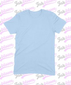 Light blue Gildan Softstyle 64000 μπλουζάκι με εκτύπωση – InkBloom