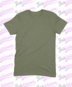 Military green Gildan Softstyle 64000 με λογότυπο – InkBloom