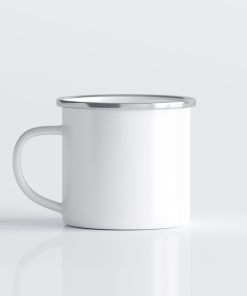 εμαγιέ κούπα ασημί