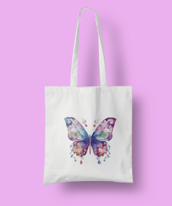 Τσάντα με πολύχρωμη πεταλούδα