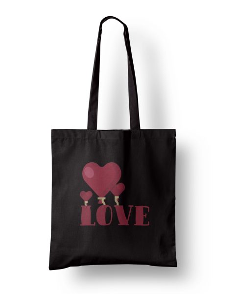 tote bag heart για τον Άγιο Βαλεντίνο