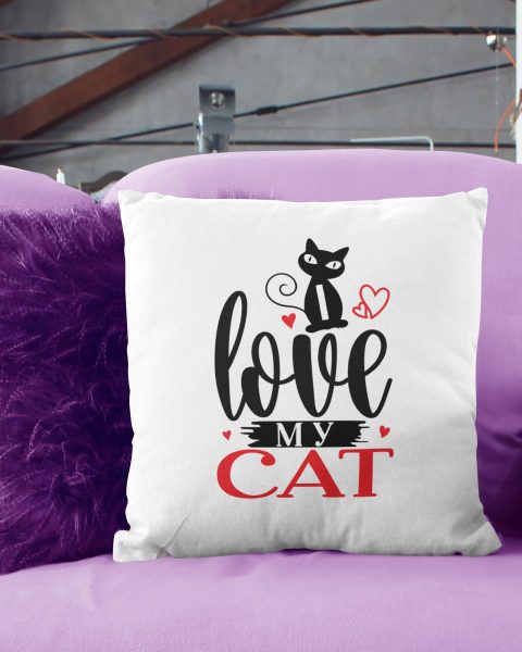 love cat pillow