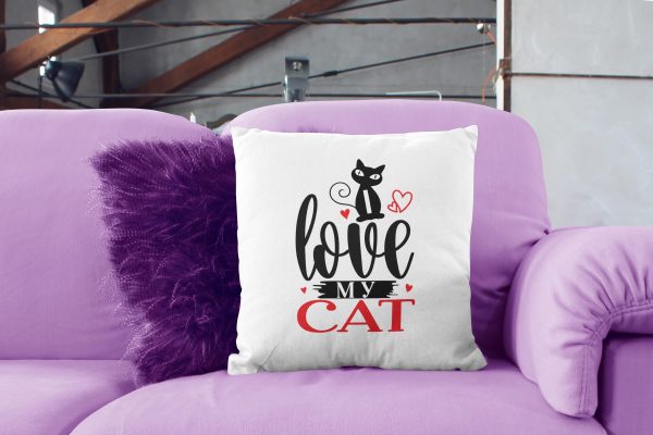 love cat pillow