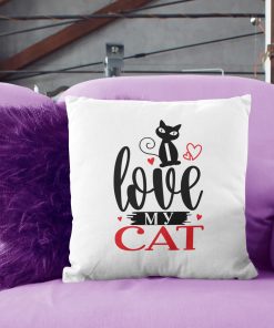 love cat pillow