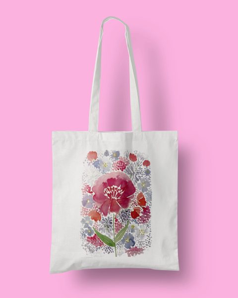 Rania flower tote bag 3