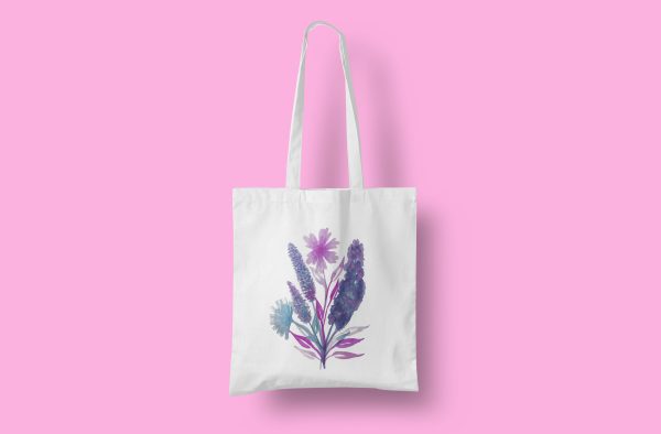 Rania flower tote bag