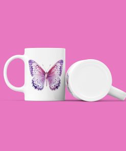 μοβ πεταλούδα