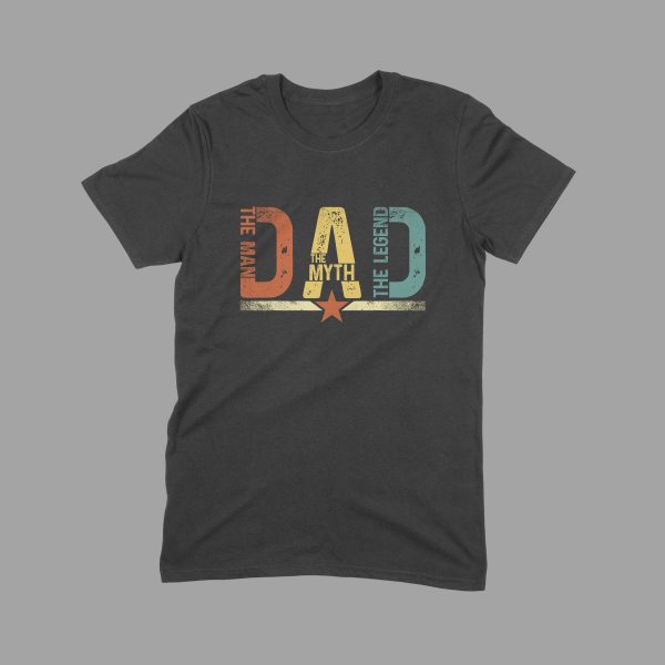 Best dad the myth μπλούζα για την γιορτή του πατέρα