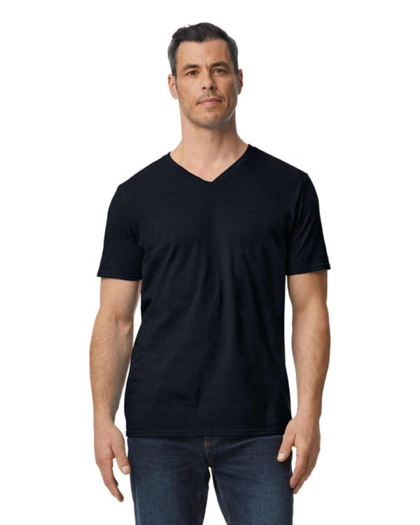 Ανδρικό V-Neck T-Shirt Gildan 64V00 με Εκτύπωση | 100% Βαμβάκι - Image 4