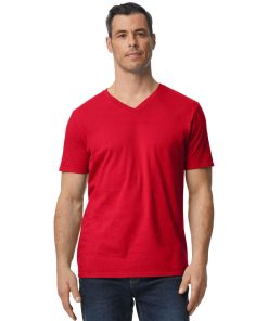 Alternative view of Ανδρικό V-Neck T-Shirt Gildan 64V00 με εκτύπωση | 100% Βαμβάκι