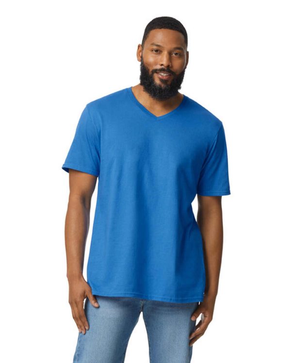 Ανδρικό V-Neck T-Shirt Gildan 64V00 με Εκτύπωση | 100% Βαμβάκι - Image 3