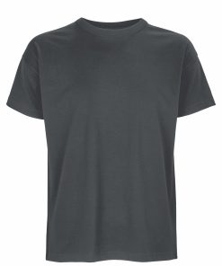 Ανδρικό oversized T-shirt Boxy Men 03806 μαύρο, οργανικό βαμβάκι, ιδανικό για εκτύπωση ή στάμπα.
