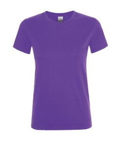Γυναικείο t-shirt SOL'S Regent με εκτύπωση σε χρώμα dark purple