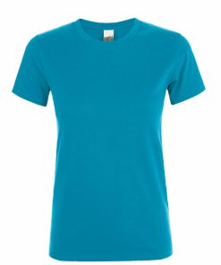 Γυναικείο t-shirt SOL'S Regent με εκτύπωση σε χρώμα aqua