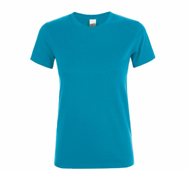 Γυναικείο t-shirt SOL'S Regent με εκτύπωση σε χρώμα aqua