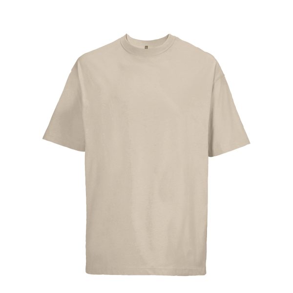 Ανδρικό oversized T-shirt Boxy Men 03806 linen, οργανικό βαμβάκι, ιδανικό για εκτύπωση.