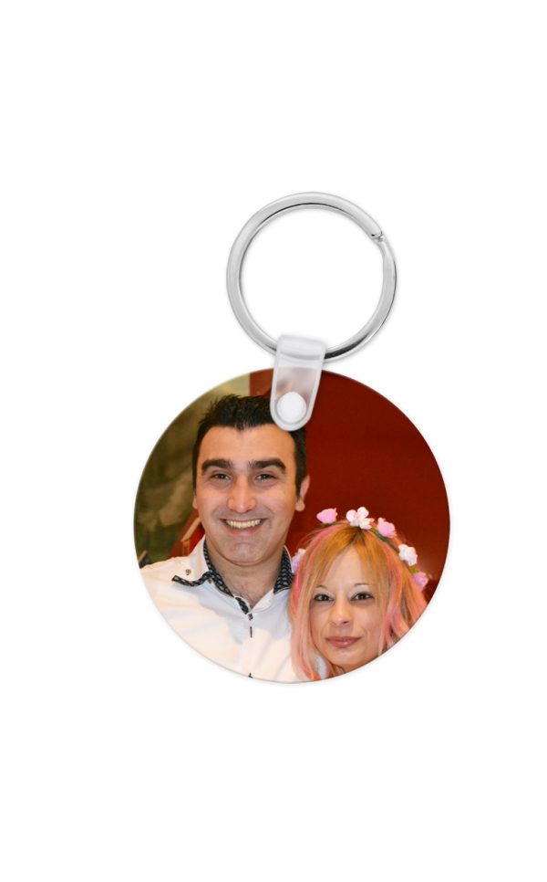 Mπρελόκ  στρόγγυλο mdf με εκτύπωση - Image 2
