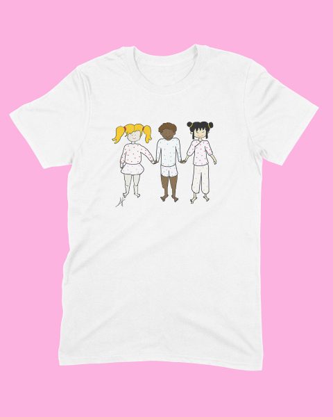 Urbanduck άσπρη μπλούζα με παιδιά