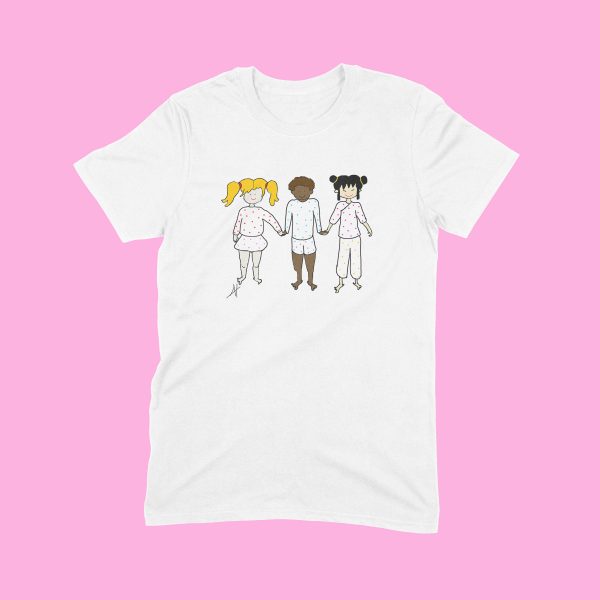 Urbanduck άσπρη μπλούζα με παιδιά