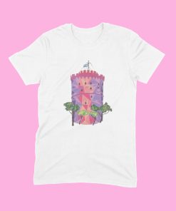 Ράνια λευκός Πύργος σε μπλούζα