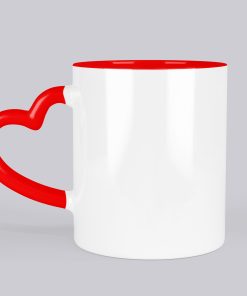 κεραμική με χερούλι σχήμα καρδιάς